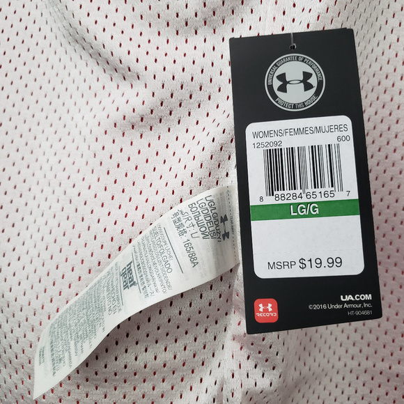 Under Armour Red/White jersey tank - Picture 4 of 5